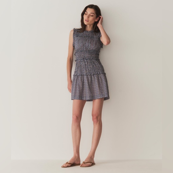 Doen Tracie Lightweight Cotton A-Line Mini Dress Sleeveveless XXS - Picture 5 of 10